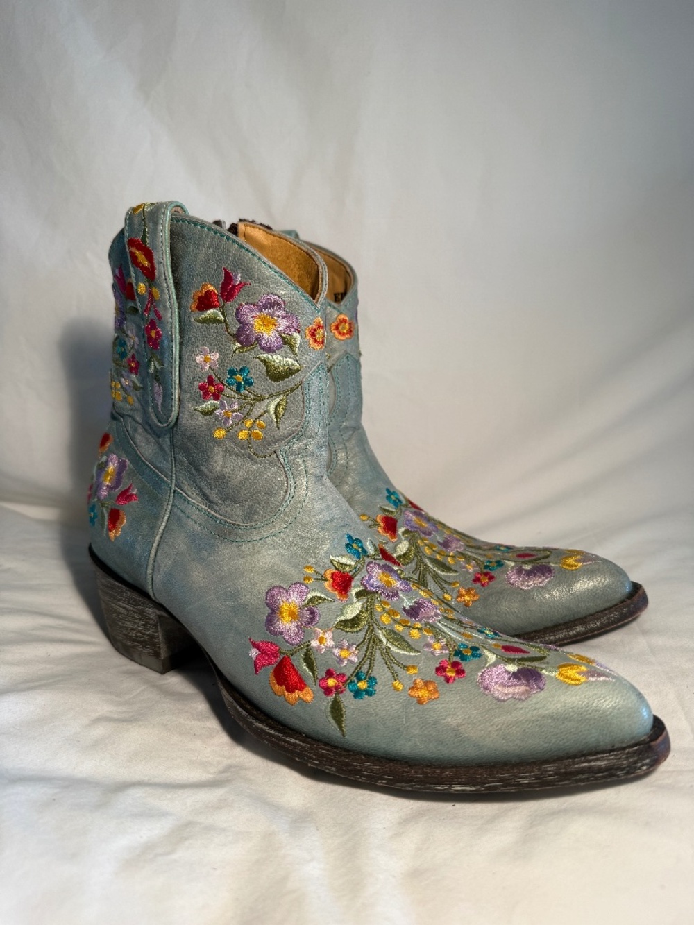 Old Gringo Meixcana Sora Embroidered Leather Western Boots Size 9